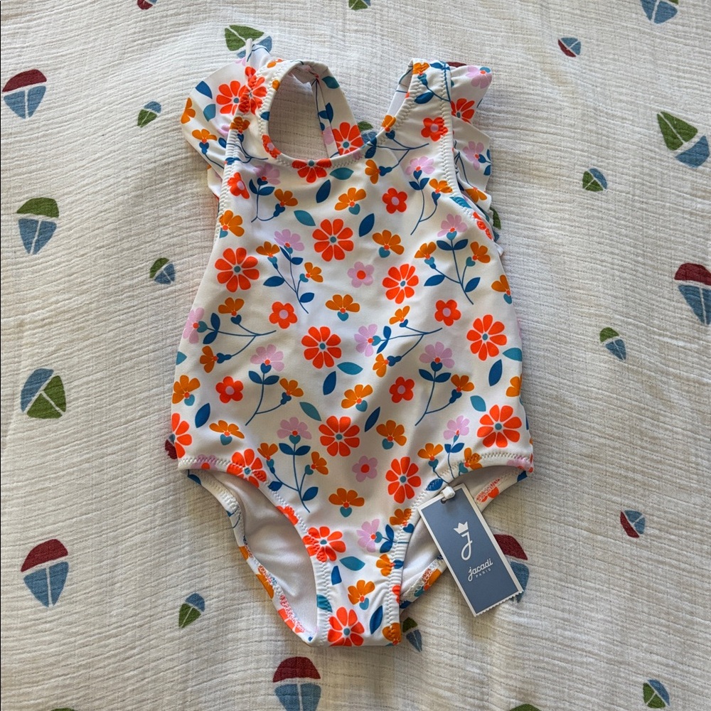 64. Floral Baby Swimsuit